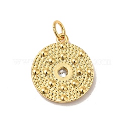 Placage de crémaillère en laiton micro pavé pendentifs en zircone cubique claire&nbsp;LS-KK-H431-21G