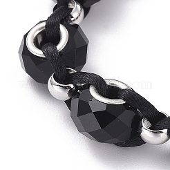 Handgefertigte europäische Glasperlen geflochtene Perlenarmbänder&nbsp;BJEW-JB05042-03