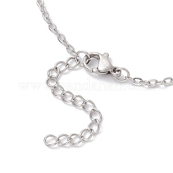 Bracelets à maillons croisés en acier inoxydable 304 pour femmes&nbsp;BJEW-JB12360-01