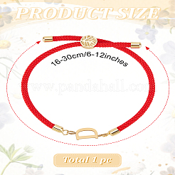 1 pulsera deslizante con cordón de nailon ajustable para mujer&nbsp;BJEW-LP0001-32D-02