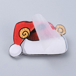 Broches de sécurité en acrylique sur le thème de Noël&nbsp;JEWB-X0001-06