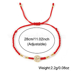 Geflochtene Armbänder aus Messing mit Heiligenmedaille&nbsp;EA4269-1