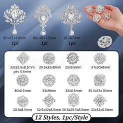 15 x Kristall-Strass-Blume&nbsp;JEWB-GA0001-41