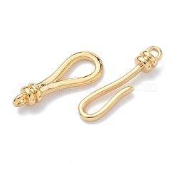 Fermoirs à crochet en laiton et fermoirs en S&nbsp;KK-Z136-41B-G