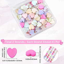 2 Strang Macaron Farbe natürliche Muschelperlen Stränge&nbsp;SHEL-SC0001-88B
