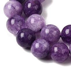 Chapelets de perles de jade blanche naturelle&nbsp;G-H348-8mm-05