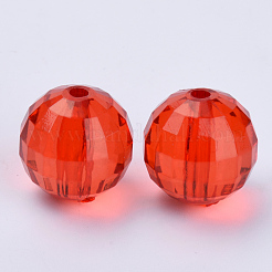 Perles en acrylique transparente&nbsp;TACR-Q254-22mm-V12