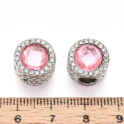 Cremagliera perline europei rhinestone della lega di placcatura&nbsp;FIND-N011-04P
