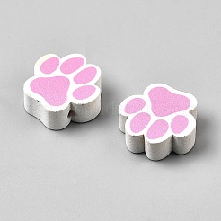 Perles en bois imprimées&nbsp;WOOD-WH0029-171A