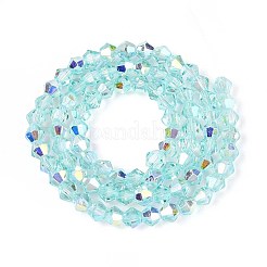 Chapelets de perles en verre transparente  &nbsp;EGLA-N021-4mm-02