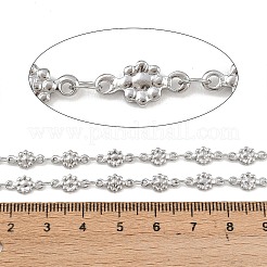 304 Edelstahl-Blumengliederketten&nbsp;CHS-P025-03P