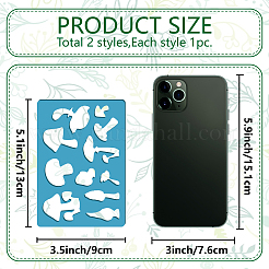 Handarbeitsvorlage für Acrylohrringe&nbsp;DIY-WH0359-032