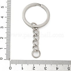 Porte-clés fendus en acier inoxydable 304&nbsp;KEYC-M035-02P