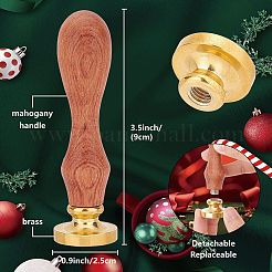 Set di francobolli con sigillo di cera di natale&nbsp;AJEW-WH20040-004