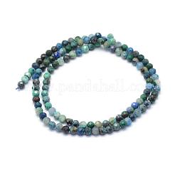 Natur Chrysokoll Perlen Stränge&nbsp;G-E411-24-4mm