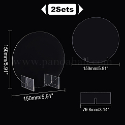 Segni di tavolo bianco acrilico&nbsp;DIY-WH0019-96