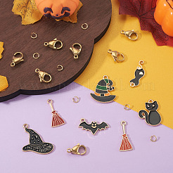 7 Stück 7 Stile DIY Legierung Emaille Anhänger Dekorationen Herstellung Kits&nbsp;FIND-TA0009-03