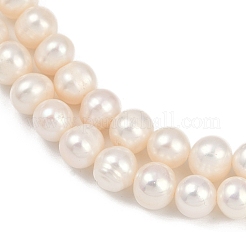 Brins de perles de culture d'eau douce naturelles&nbsp;PEAR-I007-07Y-04A