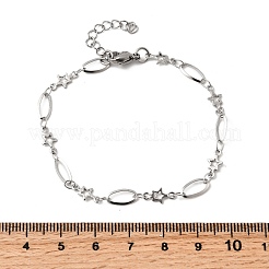 Gliederarmbänder aus 304 Edelstahl&nbsp;BJEW-A044-03B-P