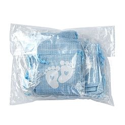 Borse con coulisse in poliestere a forma di impronta di bambino&nbsp;ABAG-FZC0001-01B