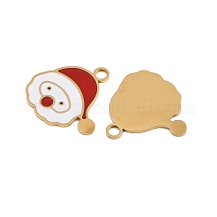 Pendentifs de Noël en acier inoxydable 304 émaillé&nbsp;STAS-G359-01G-03