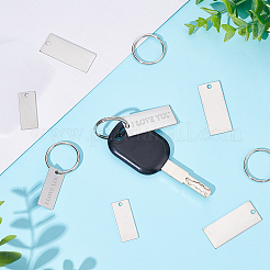 Kit de fabrication de porte-clés vierges à tamponner soi-même&nbsp;DIY-BC0009-42