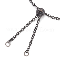 3 Stück 3 Farben verstellbare Edelstahl Kabelkette Schieber Armband machen&nbsp;AJEW-JB01232