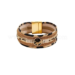 Leder Multi-Strang-Armbänder&nbsp;PW-WG44847-02