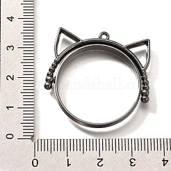 Legierung offene zurück Lünette Anhänger&nbsp;PALLOY-I223-06B
