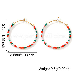 Handgefertigte Ohrringe aus Glasperlen im Boho-Stil&nbsp;XQ3444-2