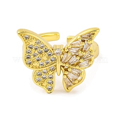 Bagues papillon en laiton pour femmes&nbsp;RJEW-U003-26A-G