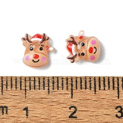 Cabochons en résine de la série Noël brun sable&nbsp;CRES-Q006-02C