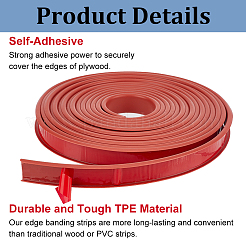 Selbstklebende flexible Formteile aus TPE&nbsp;DIY-WH0578-82B-02
