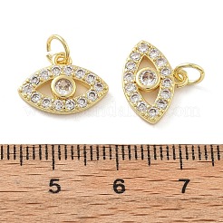 Adornos de latón micropavé de circonia cúbica&nbsp;KK-C092-12G