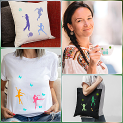 Modèles de pochoirs de peinture de dessin en plastique&nbsp;DIY-GF0010-01A