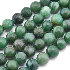 Chapelets de perles en jade africaine naturelle&nbsp;X-G-D840-53-6mm-A