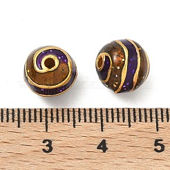 Legierung Emaille-Perlen&nbsp;ENAM-B037-13G-02