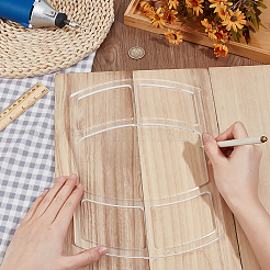 Plantillas de acrílico transparente&nbsp;DIY-WH0349-396C