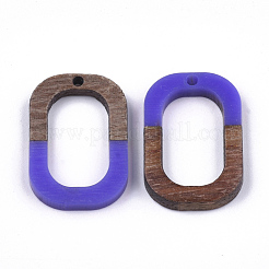 Pendentifs en bois de résine et de noyer&nbsp;RESI-S358-07E