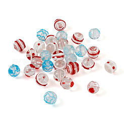 30 pz. 6 perline di lampwork irregolari fatte a mano&nbsp;LAMP-CD0001-19