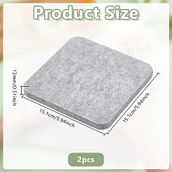 Tapis de repassage carré en laine&nbsp;DIY-WH0750-246B