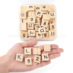 120 Stk. 2 Holzcabochons im Stil&nbsp;WOOD-LS0001-19