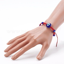 Verstellbare geflochtene Perlenarmbänder aus Nylonfaden&nbsp;BJEW-JB06067-02