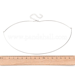 Collane girocollo a torsione in ottone da 1.5 mm&nbsp;KK-CBA3297-12P