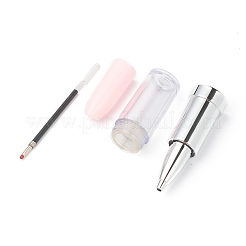 Lippenstiftform leere Tube Kugelschreiber mit schwarzer Tinte&nbsp;LS-DIY-H123-A01