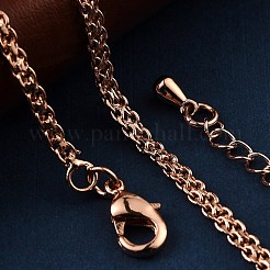 Bracciali in corda di ottone per donna&nbsp;BJEW-G735-08RG