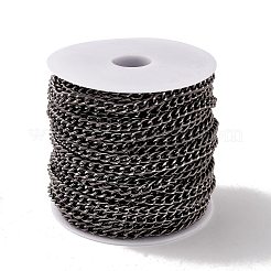 Ovale Panzerketten aus oxidiertem Aluminium&nbsp;CHA-G001-10EB
