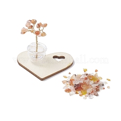 Éclats d'aventurine rouge naturelle décorations arbre de vie&nbsp;AJEW-JD00014-05