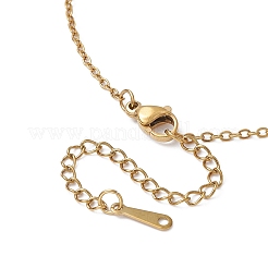 Collar con colgante ovalado de amazonita natural&nbsp;NJEW-JN04487-02