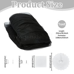 Zanzariera in garza di poliestere per letto&nbsp;AJEW-WH0481-206A